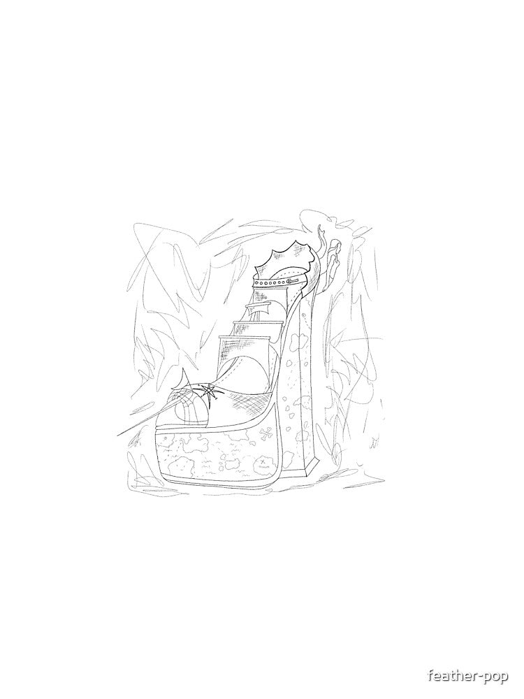 Pirate Ship High Heel Sketch by feather-pop T-Shirts, Hoodie, Sweatshirt | BlankRebels.com (Image 2)