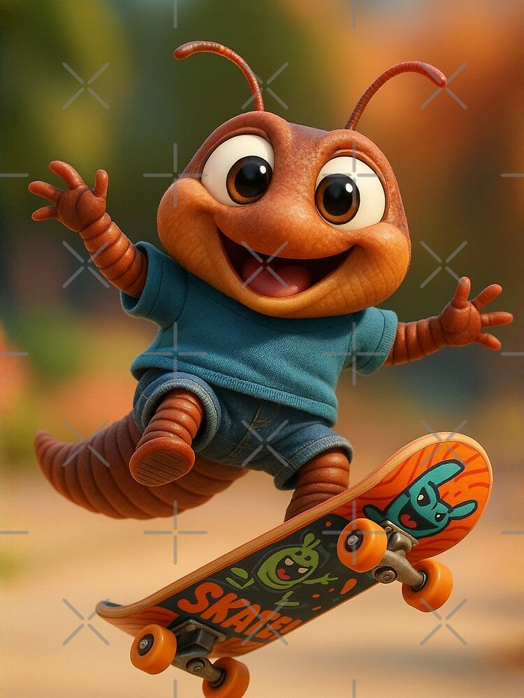 Skater Millipede by Sillytoe T-Shirts, Hoodie, Sweatshirt | BlankRebels.com (Image 2)