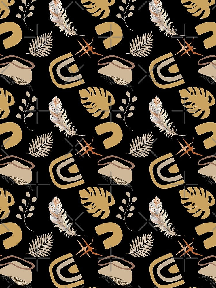 Boho Chick vibes seamless pattern design by Cloofur