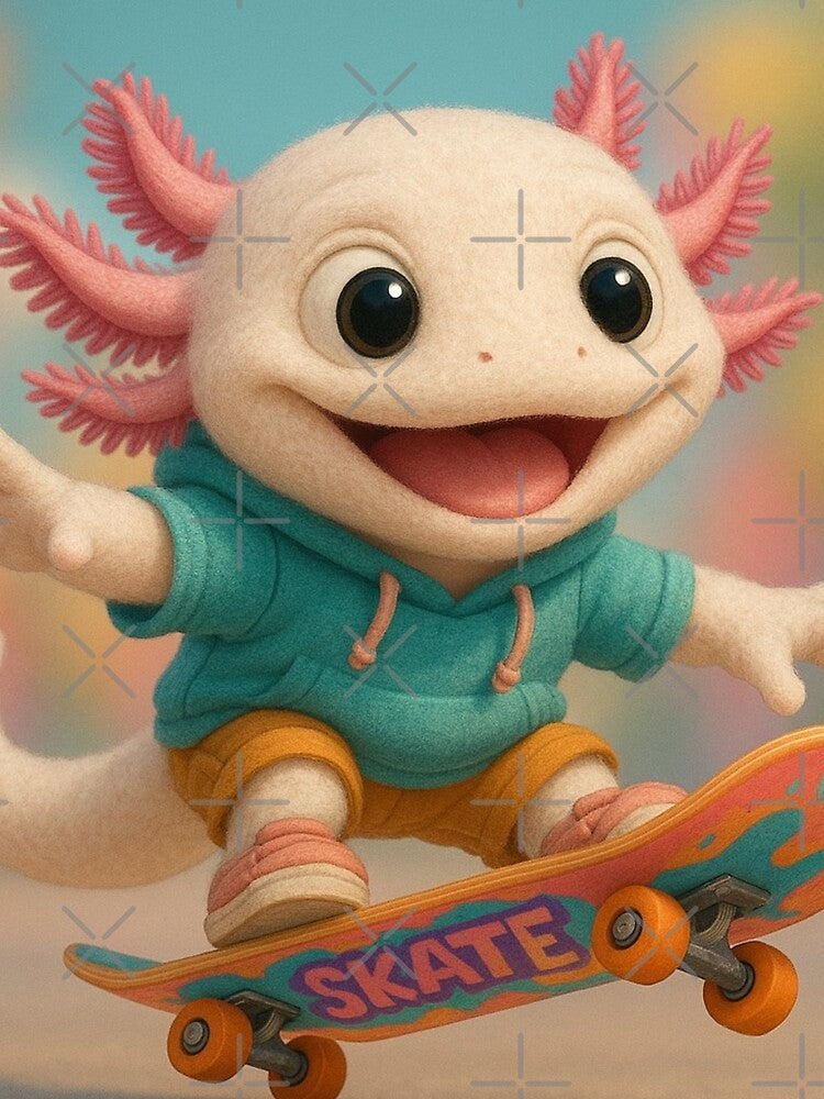 Skater Olm Salamander by Sillytoe T-Shirts, Hoodie, Sweatshirt | BlankRebels.com (Image 2)
