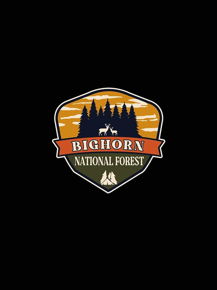 Bighorn National Forest by graphic-map T-Shirts, Hoodie, Sweatshirt | BlankRebels.com (Image 2)