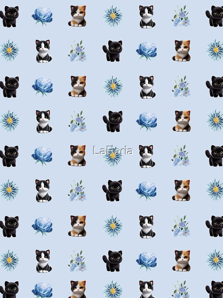 Cute Kittens and Flowers by LaFeria T-Shirts, Hoodie, Sweatshirt | BlankRebels.com (Image 2)