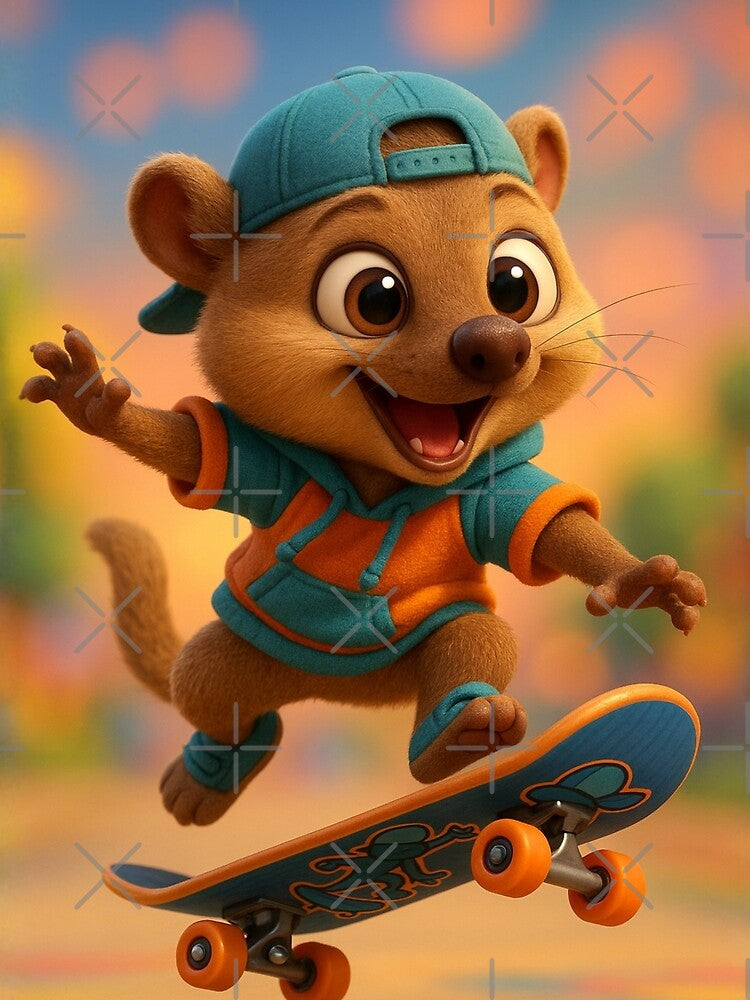 Skater Mongoose by Sillytoe T-Shirts, Hoodie, Sweatshirt | BlankRebels.com (Image 2)