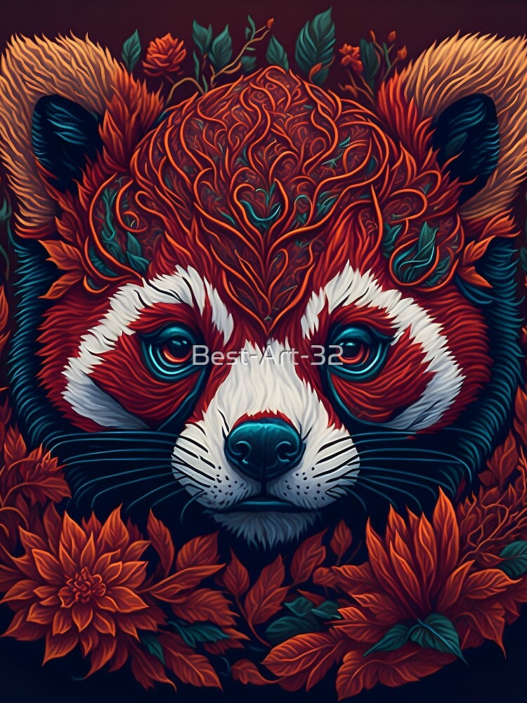"Captivating 2D Vector Art: The Enigmatic Panda Head" by Best-Art-32 T-Shirts, Hoodie, Sweatshirt | BlankRebels.com (Image 2)