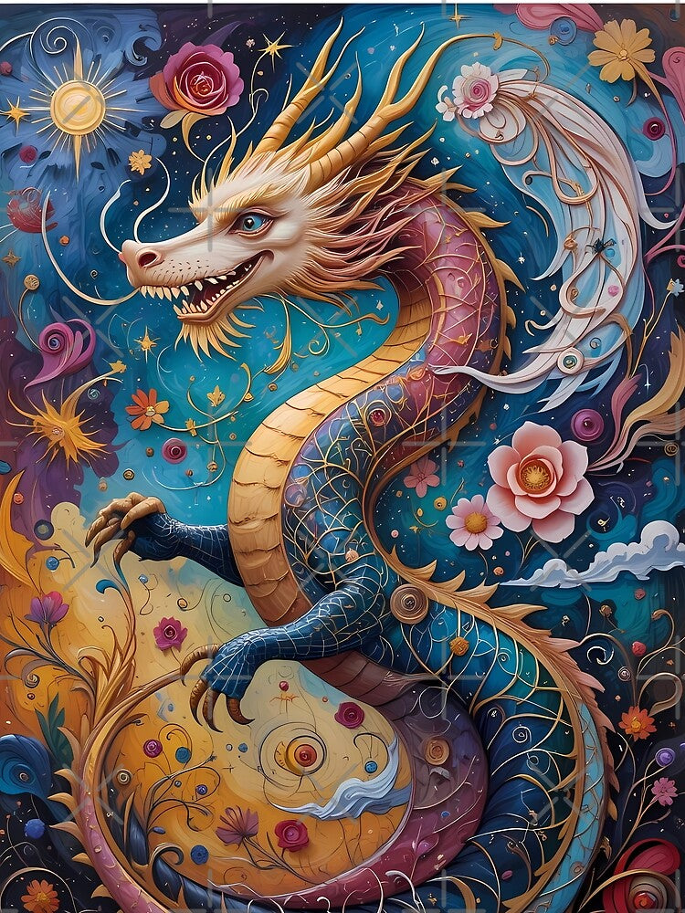 Cosmic Dragon – Mystical Artwork by PawPrintStyles T-Shirts, Hoodie, Sweatshirt | BlankRebels.com (Image 2)