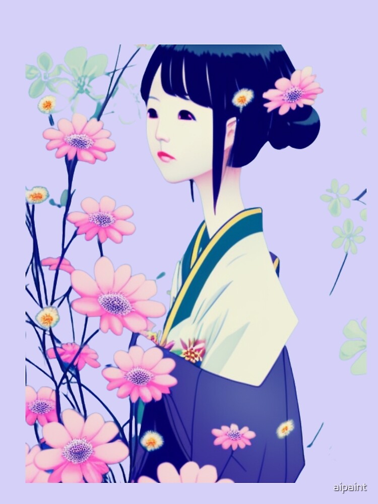 japan girl in manga style by aipaint T-Shirts, Hoodie, Sweatshirt | BlankRebels.com (Image 2)