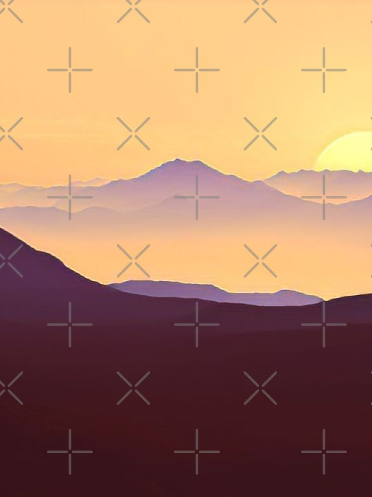 Sunset Behind Mountain Landscape by Inyeneart T-Shirts, Hoodie, Sweatshirt | BlankRebels.com (Image 2)