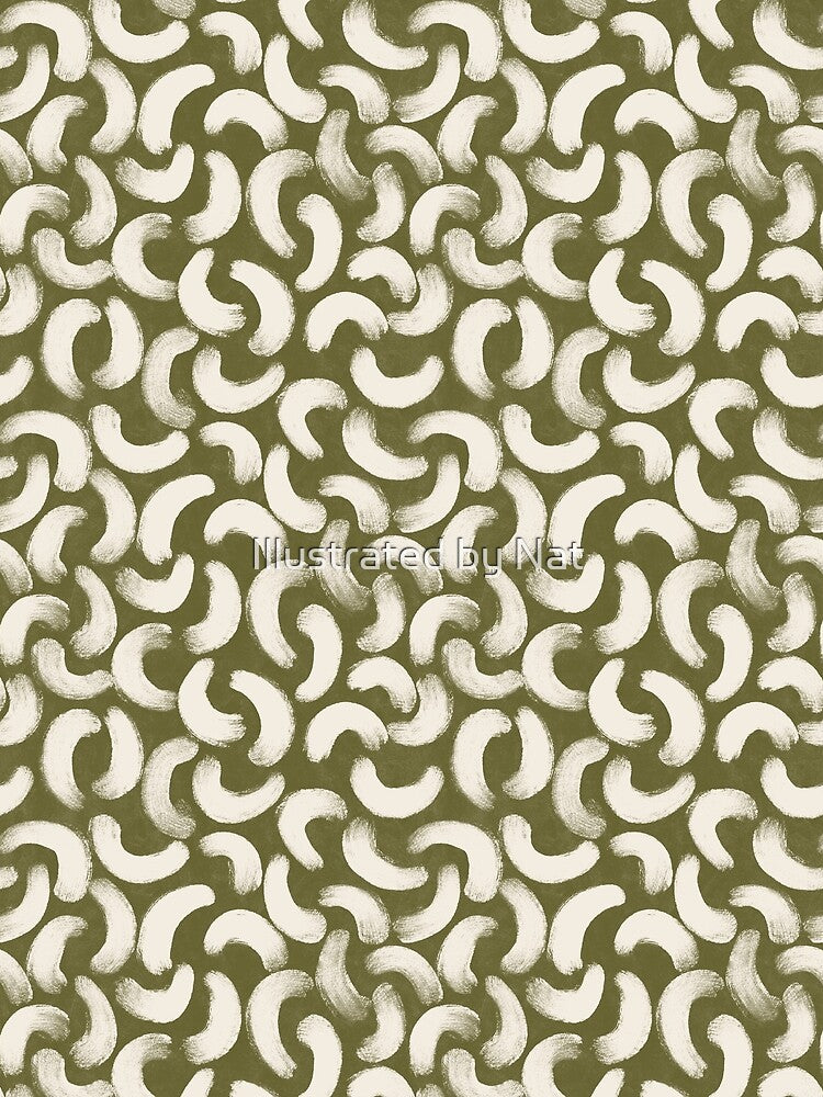 Boho gouache brush strokes in olive green by Illustrated by Nat T-Shirts, Hoodie, Sweatshirt | BlankRebels.com (Image 2)