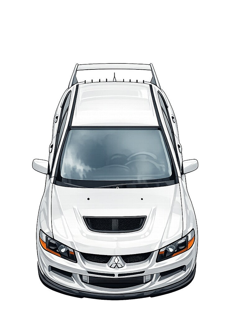 Mitsubishi Lancer Evolution 8 MR Scotia White by TheMitsuGuy T-Shirts, Hoodie, Sweatshirt | BlankRebels.com (Image 2)