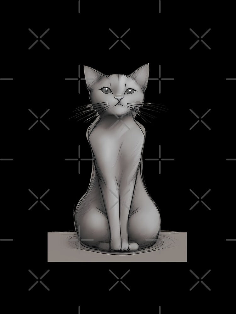 Charcoal Sketch Yoga Cat by Mechanical-Artt T-Shirts, Hoodie, Sweatshirt | BlankRebels.com (Image 2)