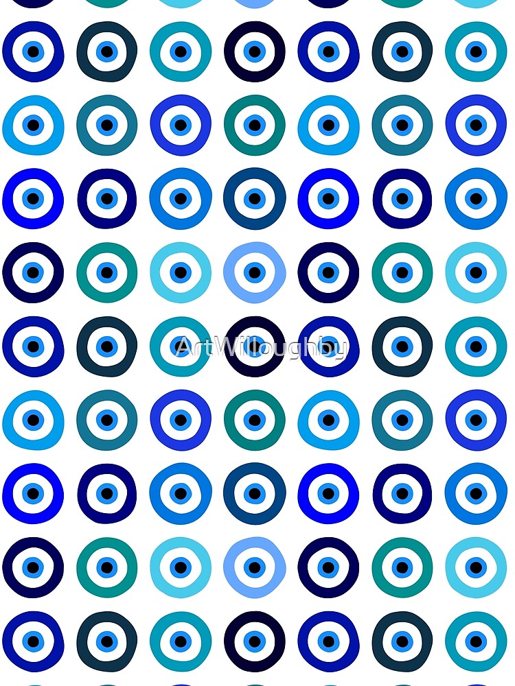 Evil Eye Repeating Pattern Design by ArtWilloughby T-Shirts, Hoodie, Sweatshirt | BlankRebels.com (Image 2)