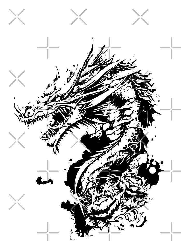 Sketch Japanese/Chinese Style Dragon by ZmUGaminG T-Shirts, Hoodie, Sweatshirt | BlankRebels.com (Image 2)
