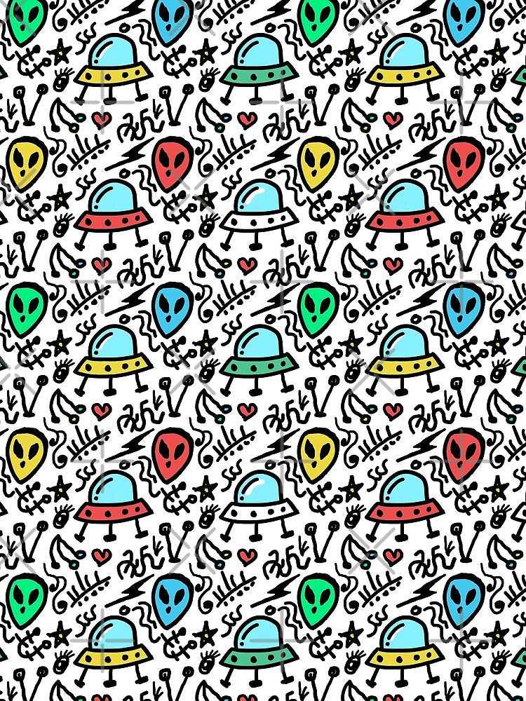 Alien Doodles by mrhighsky T-Shirts, Hoodie, Sweatshirt | BlankRebels.com (Image 2)