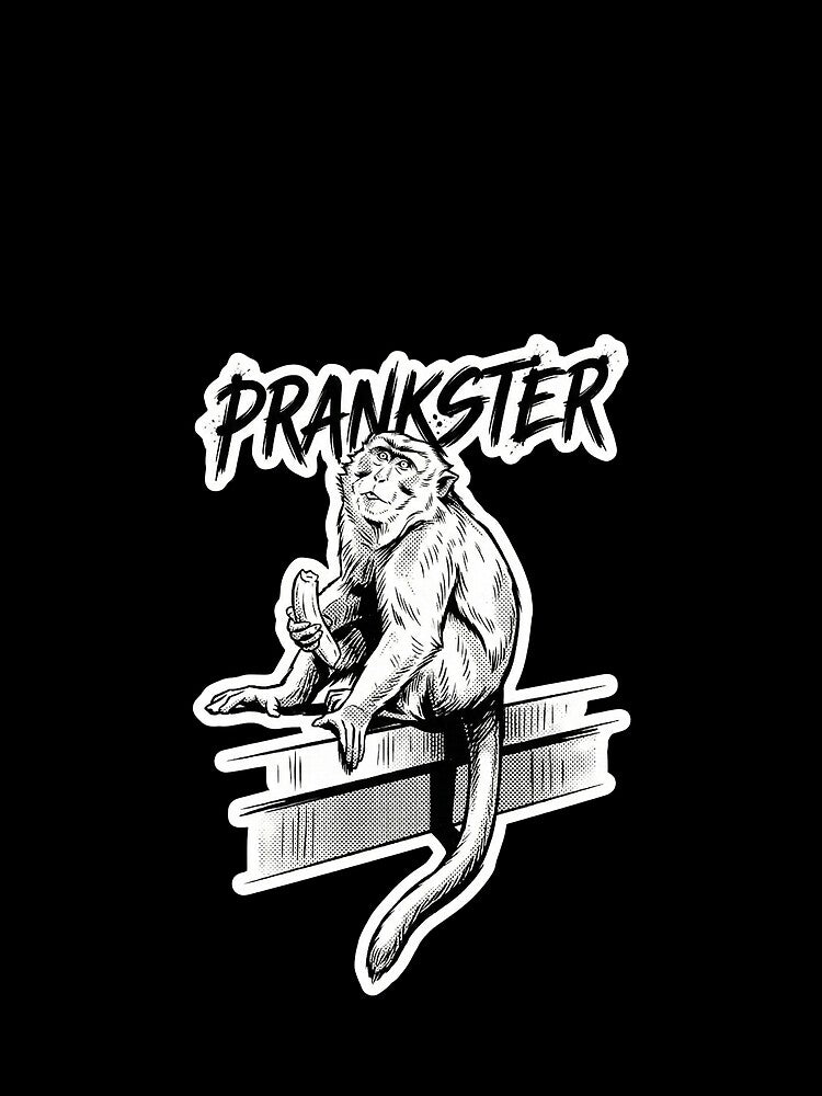 The Prankster | Urban Graffiti Monkey with Banana Street Art by FluffinCool T-Shirts, Hoodie, Sweatshirt (Image 2)