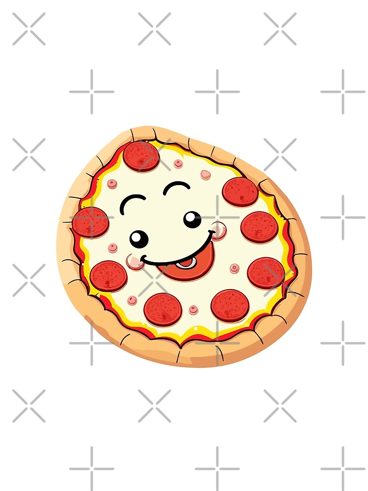 Happy Pepperoni Pizza Cartoon by Akioos T-Shirts, Hoodie, Sweatshirt | BlankRebels.com (Image 2)