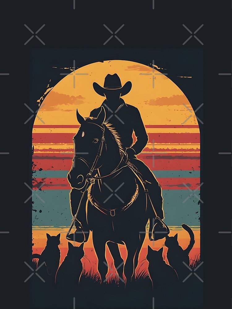 Retro Western Cat herder by owi-art T-Shirts, Hoodie, Sweatshirt | BlankRebels.com (Image 2)