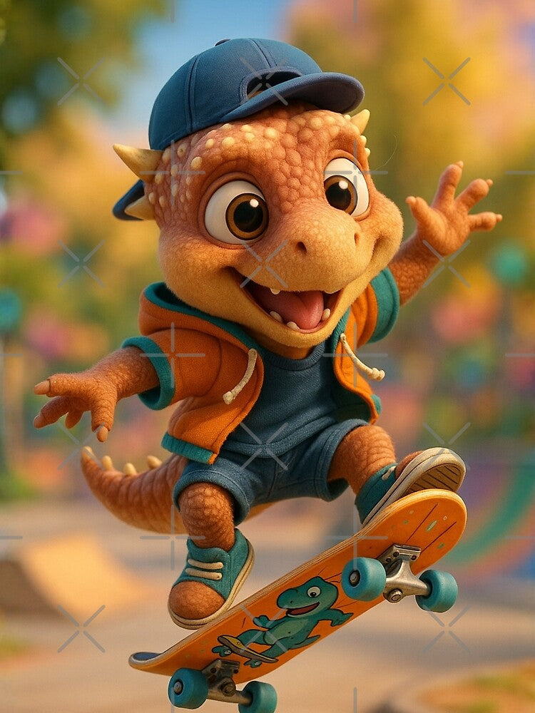 Skater Pachycephalosaurus Dinosaur by Sillytoe T-Shirts, Hoodie, Sweatshirt | BlankRebels.com (Image 2)