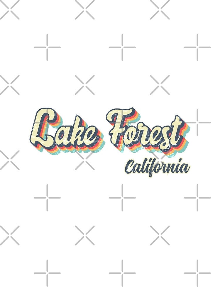 Lake Forest City California Retro Vintage 70s rainbow by Teelogic T-Shirts, Hoodie, Sweatshirt | BlankRebels.com (Image 2)