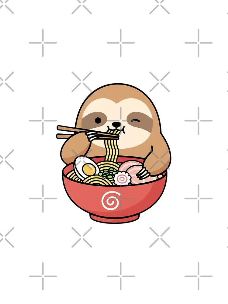 Sloth ramen noodles japanese ramen food kawaii cute adorable by CheeseBlueprint T-Shirts, Hoodie, Sweatshirt (Image 2)