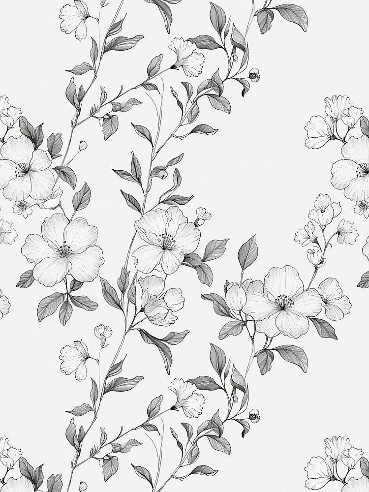Floral Sketch by CoolPixels T-Shirts, Hoodie, Sweatshirt | BlankRebels.com (Image 2)