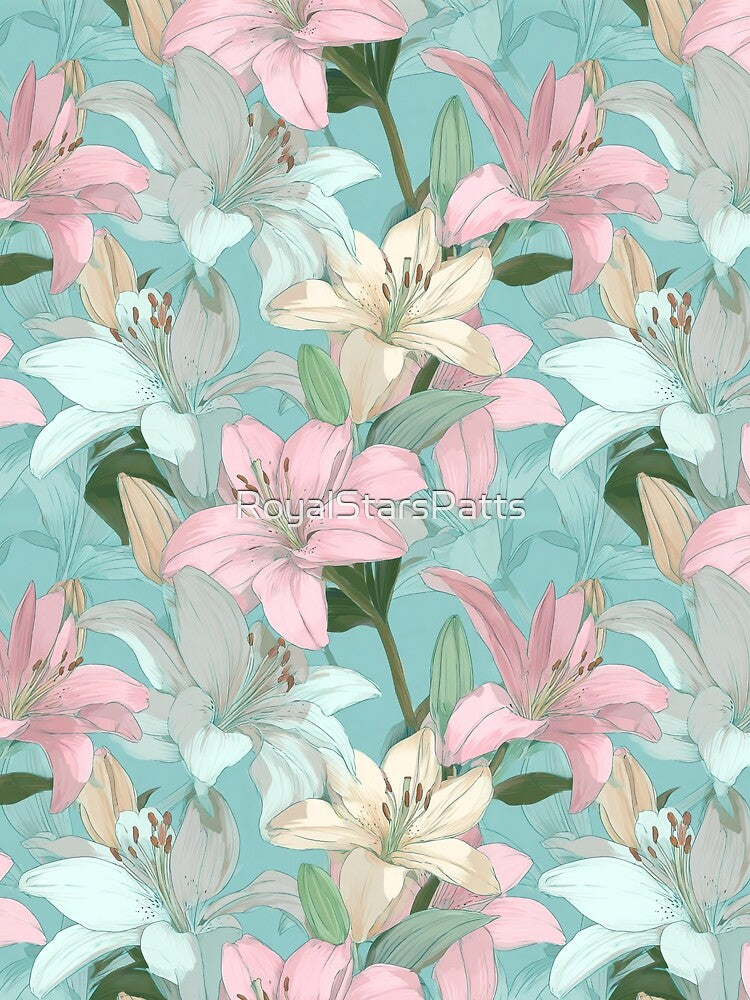 Classic Tropical Floral - Flower Floral Pattern  - Gift Ideas For Men by RoyalStarsPatts T-Shirts, Hoodie,... (Image 2)