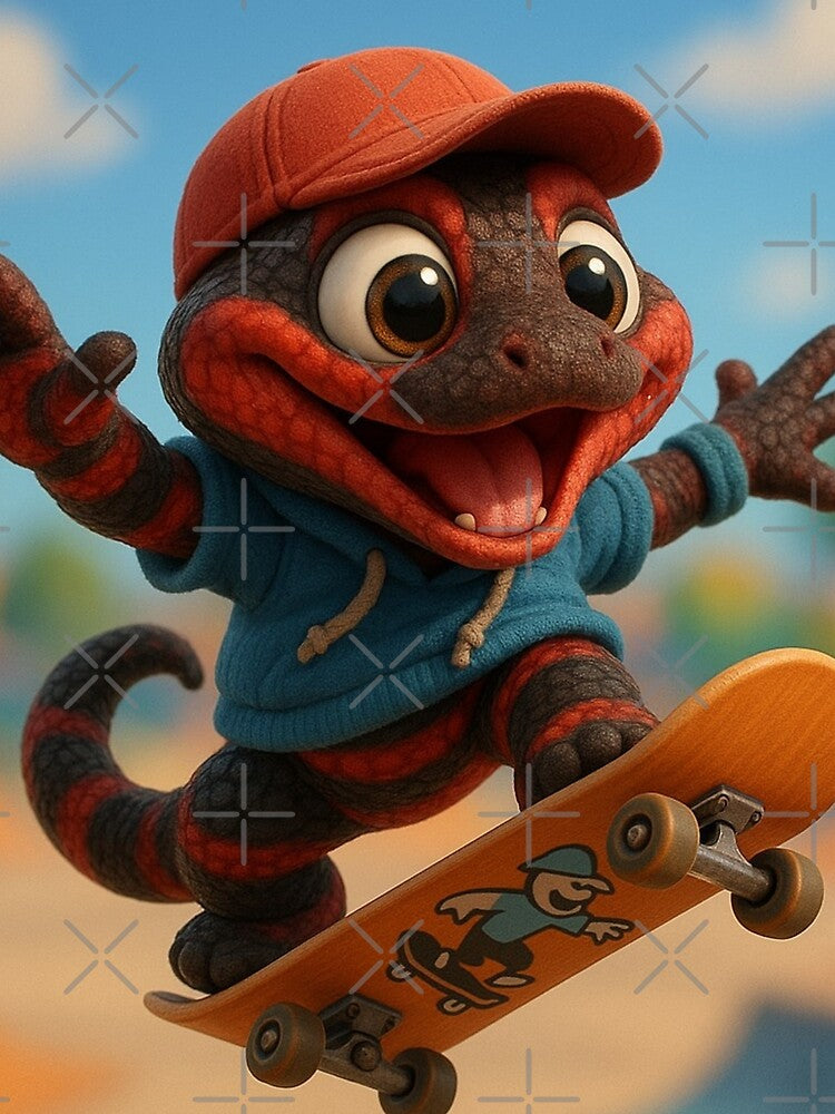 Skater Mud Snake 1 by Sillytoe T-Shirts, Hoodie, Sweatshirt | BlankRebels.com (Image 2)