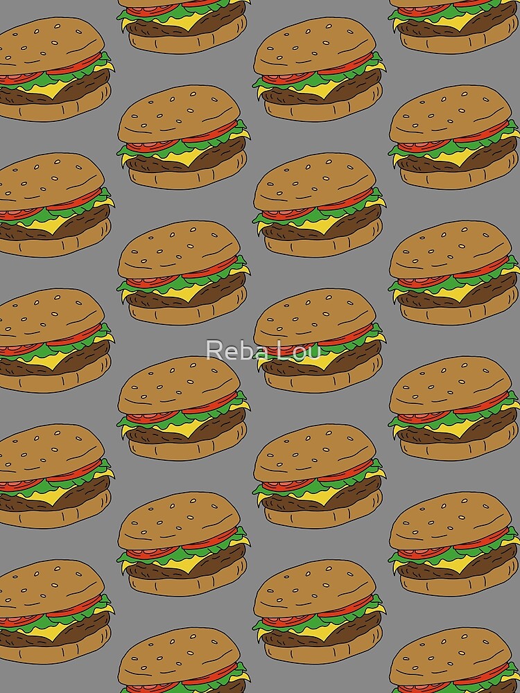 Burger (Grey) by Reba Lou T-Shirts, Hoodie, Sweatshirt | BlankRebels.com (Image 2)