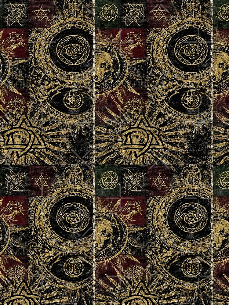 Dark forestcore aesthetic with wolves and moon phases. by Piotrek0001 T-Shirts, Hoodie, Sweatshirt (Image 2)