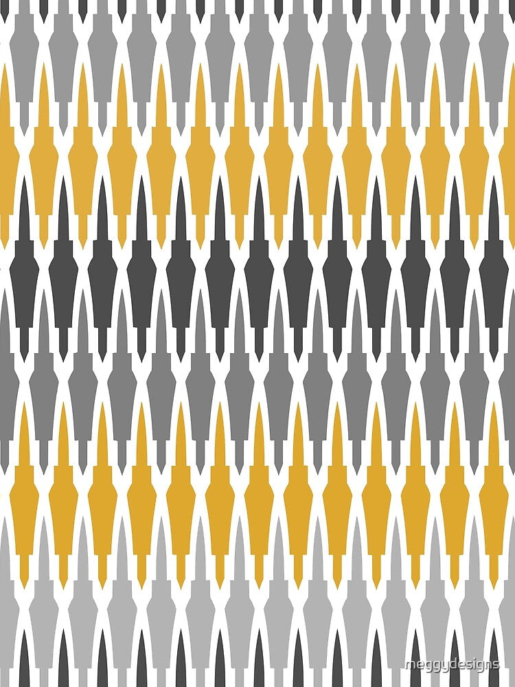 Boho Decor, Mud Cloth Pattern, Yellow and Gray by meggydesigns T-Shirts, Hoodie, Sweatshirt | BlankRebels.com (Image 2)