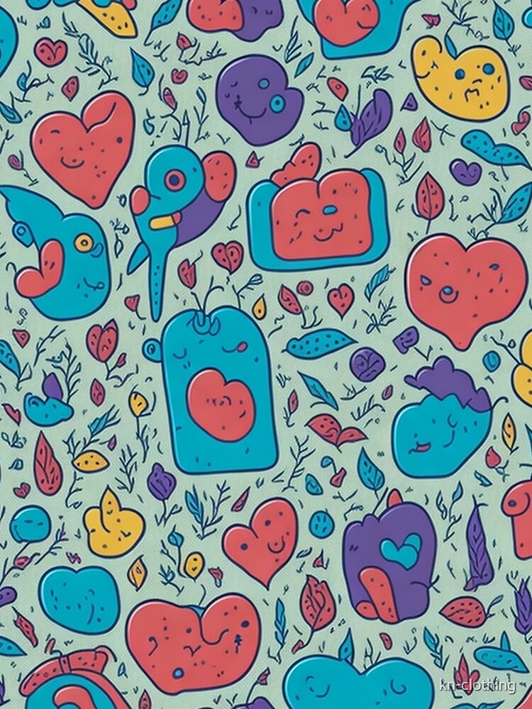 Hand-Drawn Delights: A Burst of Colors in Playful Doodles by kn-clothing T-Shirts, Hoodie, Sweatshirt (Image 2)