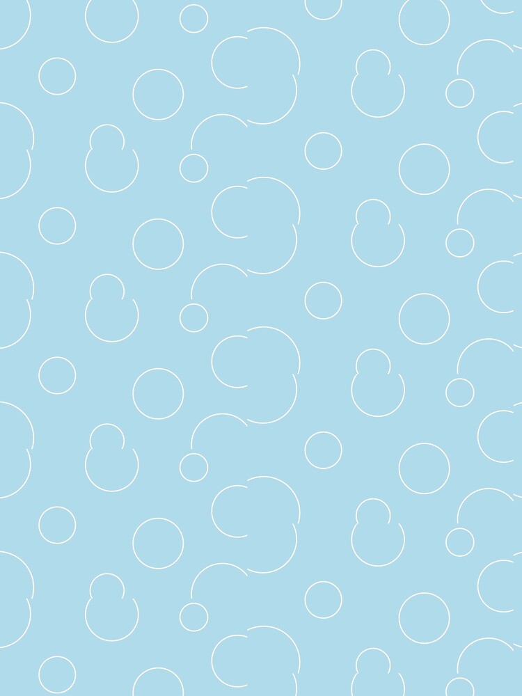 Cute Blue Bubbles Aesthetic Items by GoodJobLola