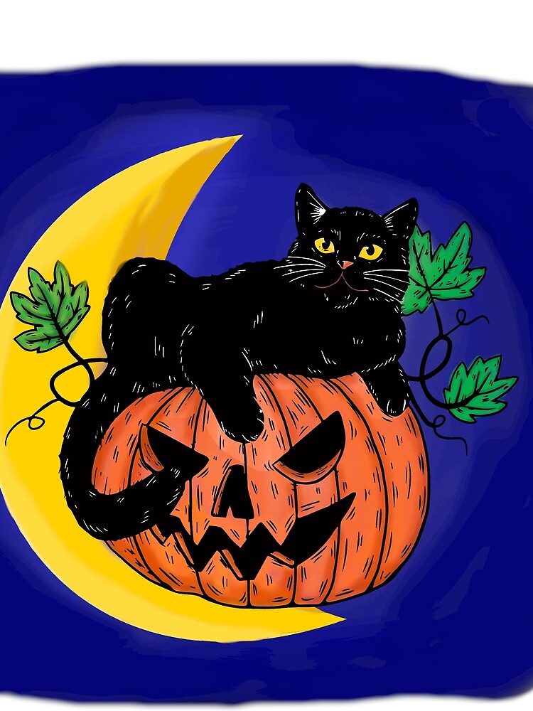 Halloween Black Cat by Catspeople T-Shirts, Hoodie, Sweatshirt | BlankRebels.com (Image 2)