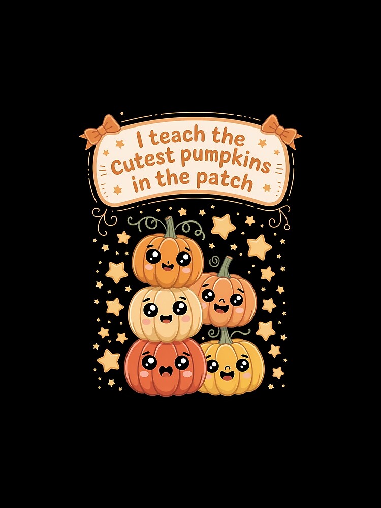 I Teach The Cutest Pumpkins In The Patch Teacher Halloween by Moon-Ape T-Shirts, Hoodie, Sweatshirt (Image 2)