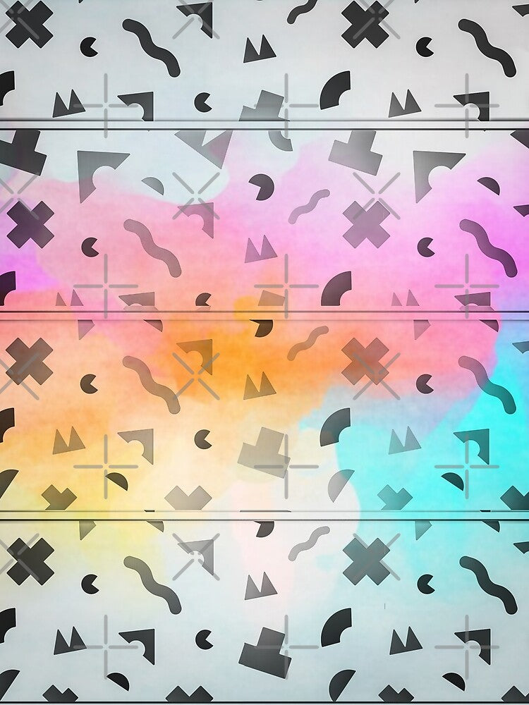 90s Retro Confetti Pattern Rainbow by Designs By YL T-Shirts, Hoodie, Sweatshirt | BlankRebels.com (Image 2)