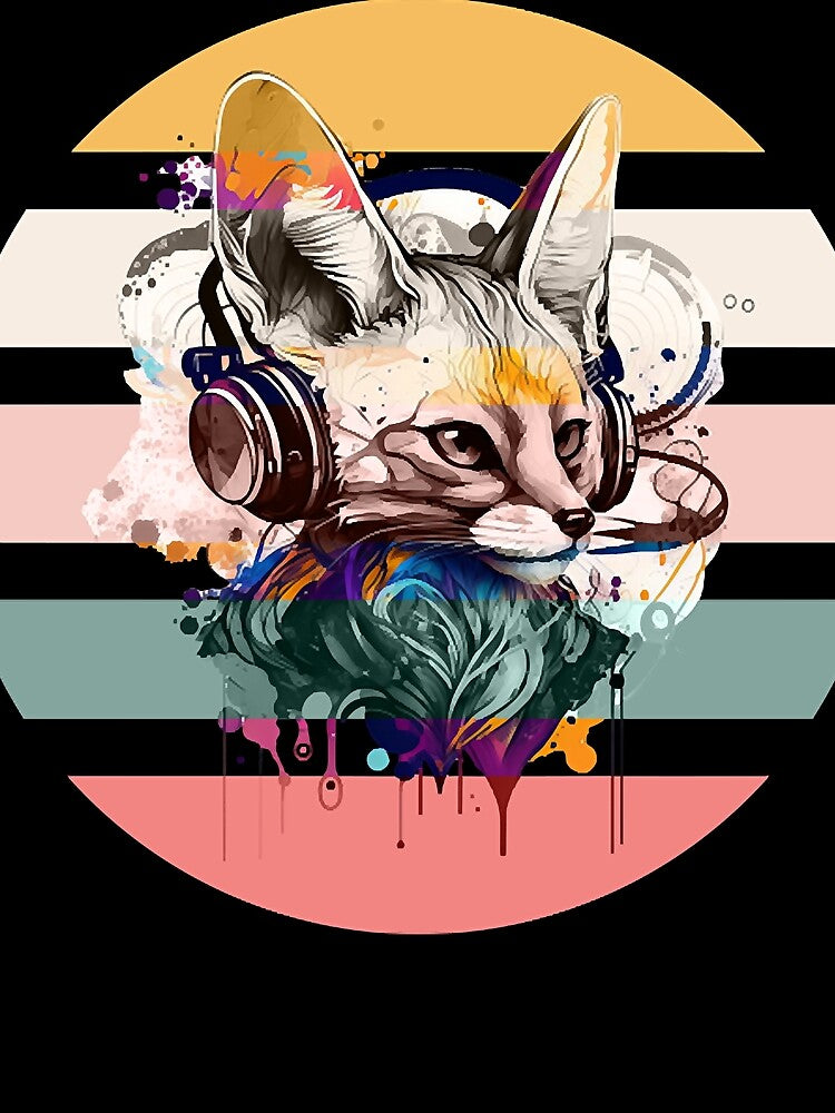 Cool Colorful Animals Fennec Fox by EmilConnelly T-Shirts, Hoodie, Sweatshirt | BlankRebels.com (Image 2)