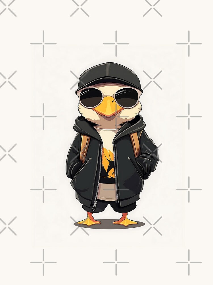 Cool Cartoon Duck in Streetwear Style by GoldenTealArts T-Shirts, Hoodie, Sweatshirt | BlankRebels.com (Image 2)