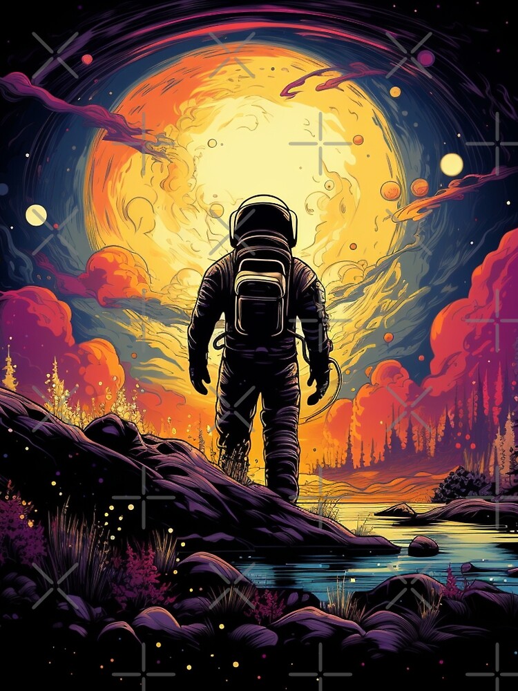 Galaxy Astronaut On Mystery Planet by GrinGalore