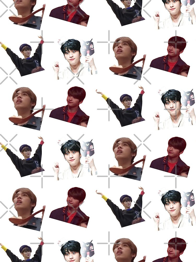 Stray Kids Lee Know Minho Funny Meme Face Sticker Pack (2) by KookieStudio T-Shirts, Hoodie, Sweatshirt (Image 2)