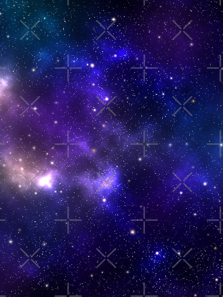 Blue and violet galaxy with stars by FocusAndFlow T-Shirts, Hoodie, Sweatshirt | BlankRebels.com (Image 2)