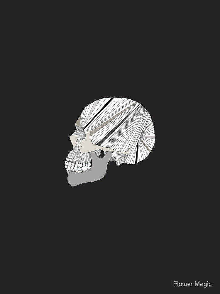 Striped Skull by Flower Magic T-Shirts, Hoodie, Sweatshirt | BlankRebels.com (Image 2)