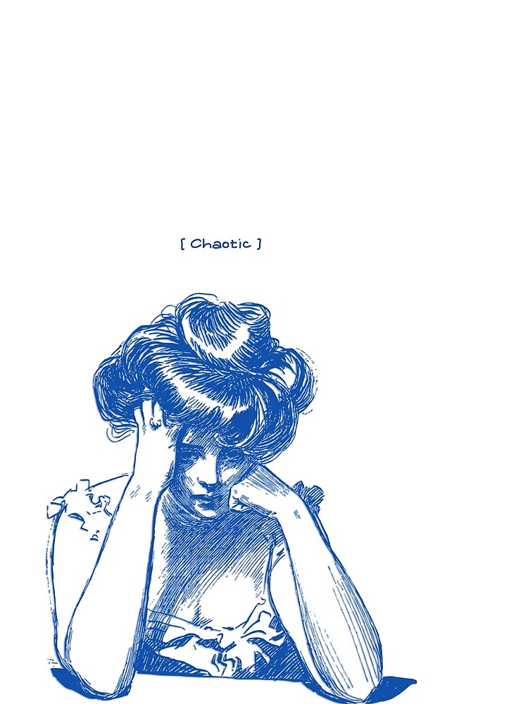 Chaotic – Retro Sketch Style by 3LittleLlamas T-Shirts, Hoodie, Sweatshirt | BlankRebels.com (Image 2)
