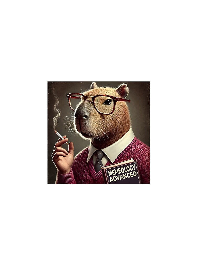 Intellectual Capybara: Master of Memeology by threeABinks T-Shirts, Hoodie, Sweatshirt | BlankRebels.com (Image 2)