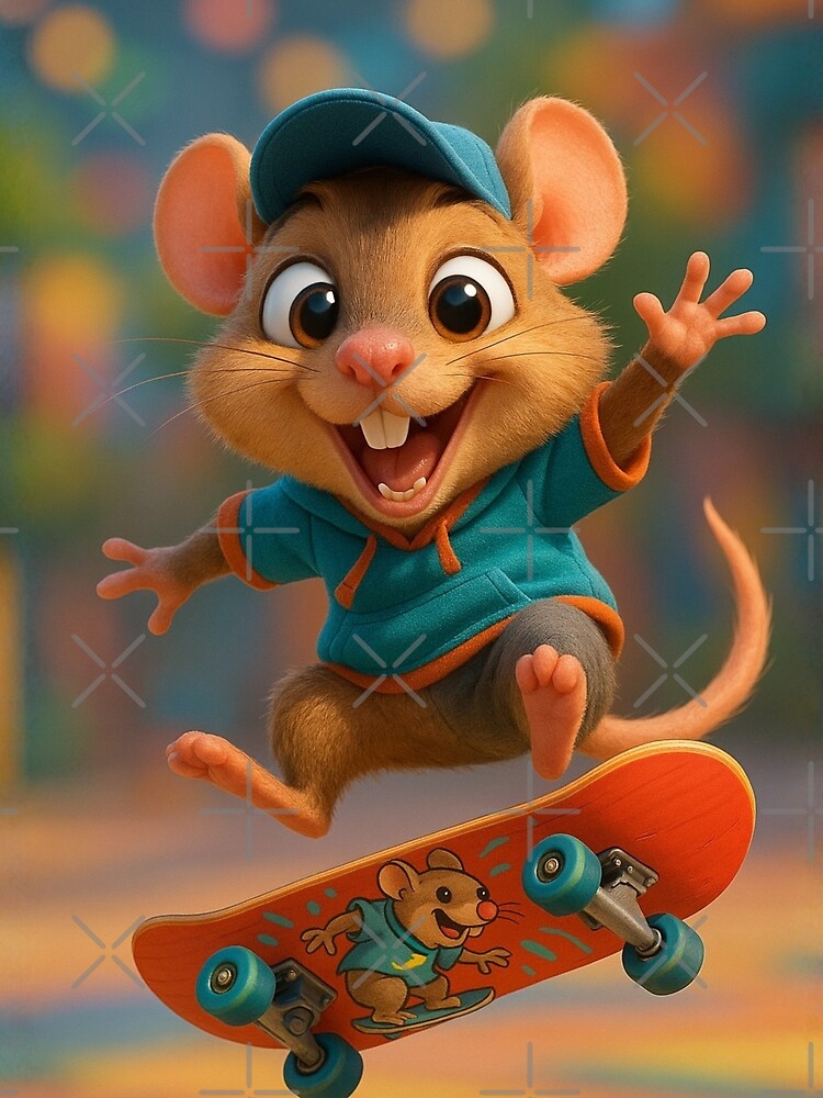 Skater Palm Rat by Sillytoe T-Shirts, Hoodie, Sweatshirt | BlankRebels.com (Image 2)