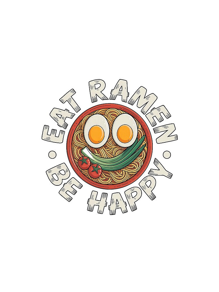 Eat Ramen Be Happy Kawaii Noodle Bowl by Han1986 T-Shirts, Hoodie, Sweatshirt | BlankRebels.com (Image 2)