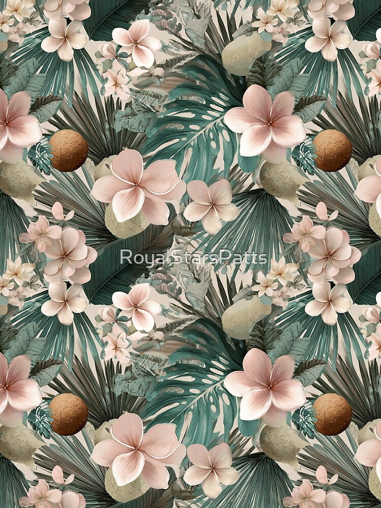 Colorful Tropical Floral  - Flower Garden Pattern  - Gifts For Dad by RoyalStarsPatts T-Shirts, Hoodie, Sweatshirt (Image 2)
