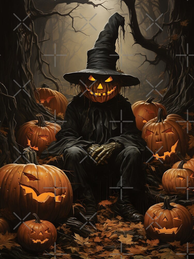 Spooky Halloween Pumpkin Poster - Creepy Wall Art for Halloween Lovers by Animal-ink T-Shirts, Hoodie, Sweatshirt (Image 2)