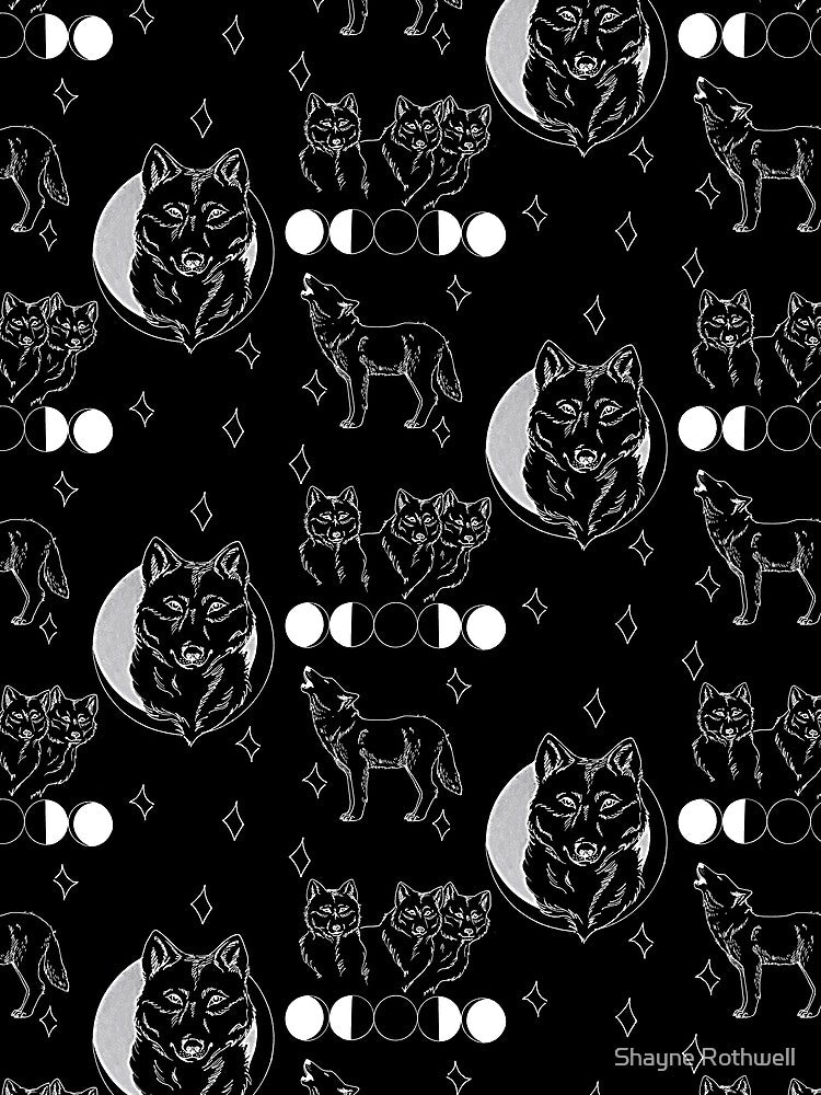 Summer Wolf (Black) by Shayne Rothwell T-Shirts, Hoodie, Sweatshirt | BlankRebels.com (Image 2)
