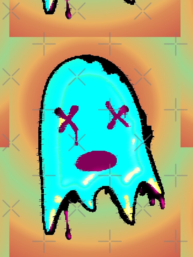With lots of flow and style / turquoise ghost Halloween by AstronautMerch T-Shirts, Hoodie, Sweatshirt (Image 2)