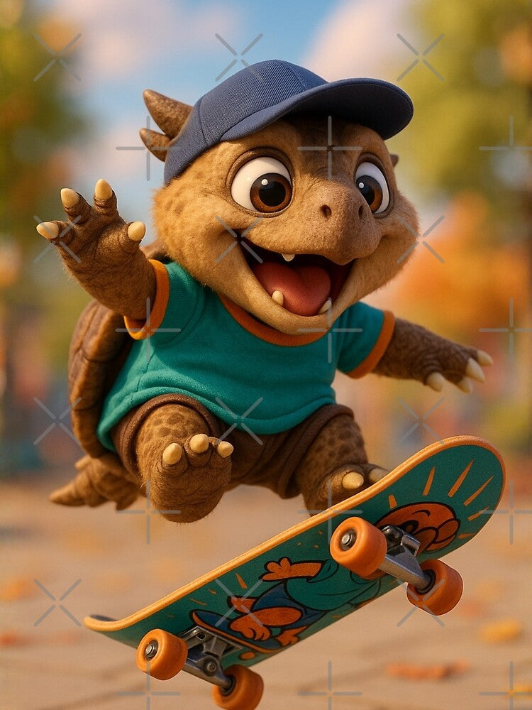 Skater Meiolania by Sillytoe T-Shirts, Hoodie, Sweatshirt | BlankRebels.com (Image 2)