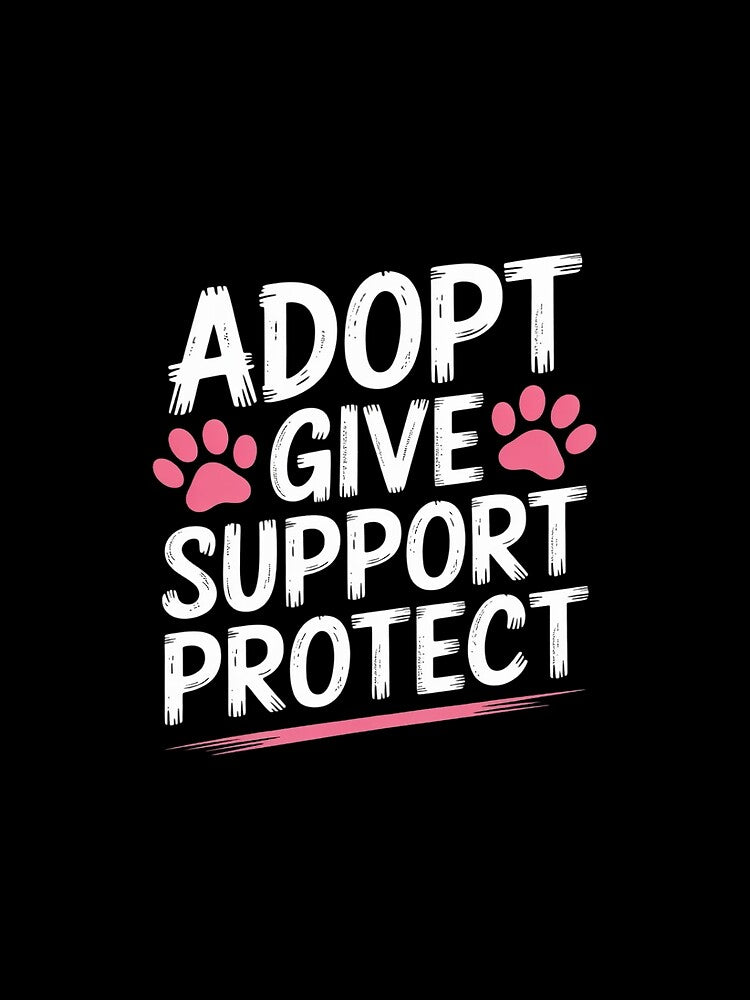 Animal Welfare ADOPT GIVE SUPPORT PROTECT Animal Rescue by Idarmotar T-Shirts, Hoodie, Sweatshirt | BlankRebels.com (Image 2)